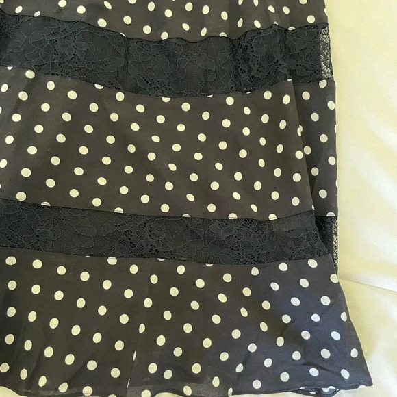 Lewit polka dot lace midi silk skirt - Picture 6 of 10